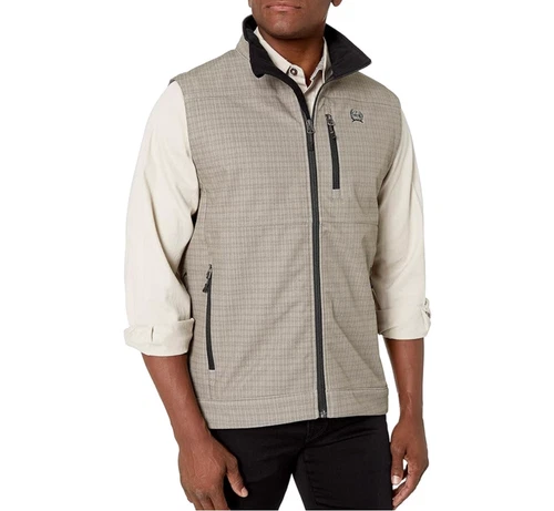 CINCH Mens vests Chalecos  Softshell Fleece Lined Zip Pockets Outdoor M - product listing photo