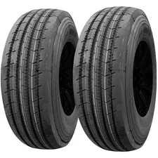 (QTY 2) 235/80R16 Zeemax Fortress II Trailer 112/119L Load C Black Wall Tires