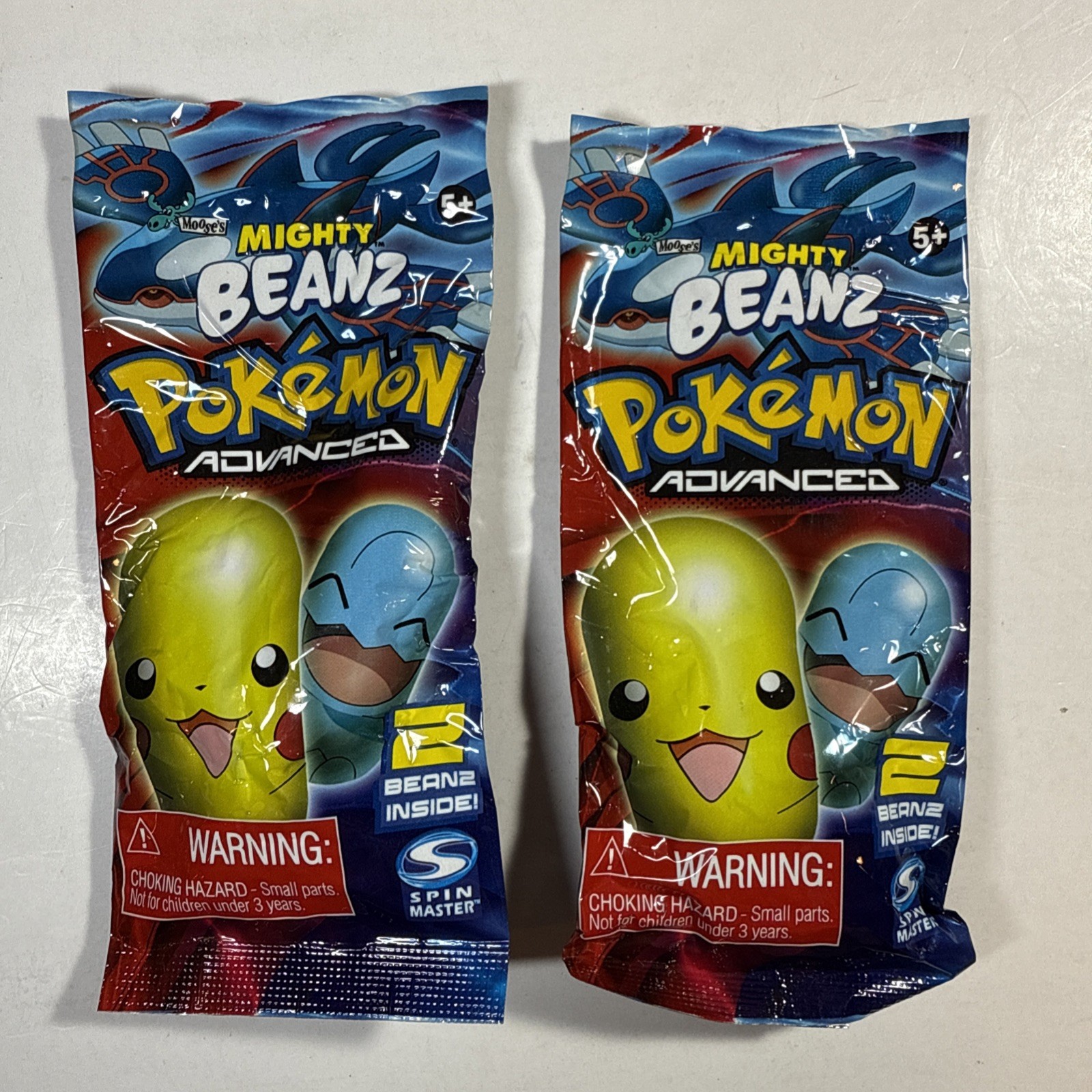 Vintage Moose Rare Pokemon Advanced Mighty Beanz Pack 2004