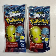 Vintage Moose Rare Pokemon Advanced Mighty Beanz Pack 2004