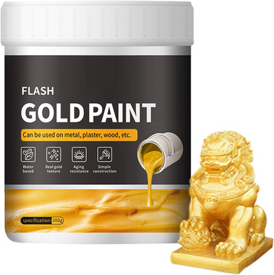 Flüssige Goldfarbe zum Vergolden - 300 g schnell trocknende Farbe | lackiert