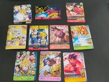 Dragon Ball Z Data Carddass Lot of 10 Goku Gohan Gold Rare V-Jump Promo eb409