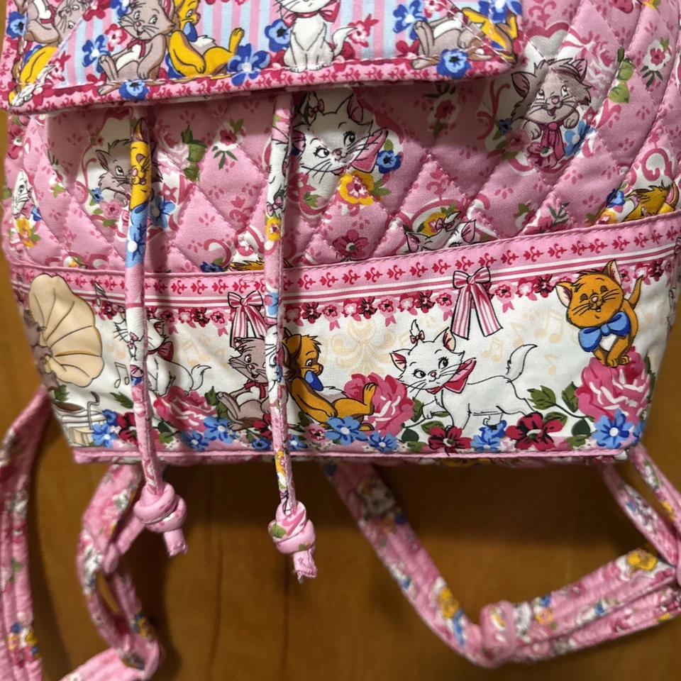 VERA BRADLEY DISNEY ARISTOCATS DRAWSTRING BACKPACK:NWT CATS - Image 4 of 4