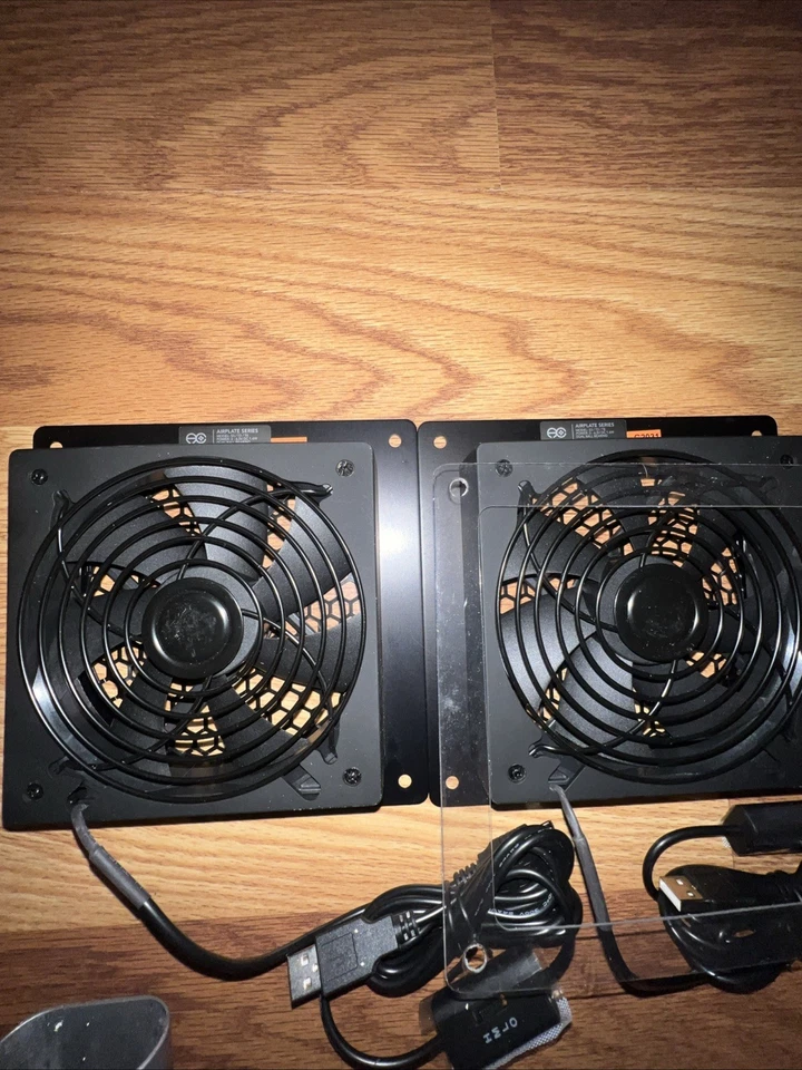 AC INFINITY AIRPLATE S3/T3/T8 DUAL COOLING 6" FAN SYSTEM, 3-6.5V DC 1.6W Black - Image 3 of 4
