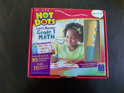 Hot Dots Let's Master Grade 1 Math Interactive Talking Pen Educational Insights