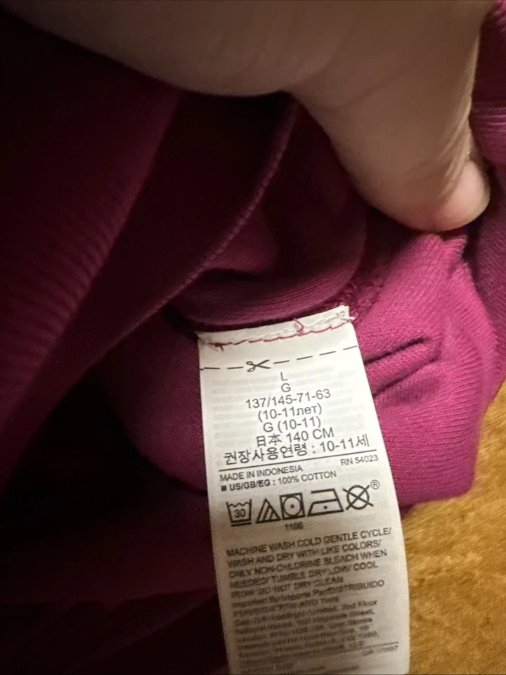 Sudadera con capucha para niños Yzy Gap talla grande púrpura Foto 3 de 4