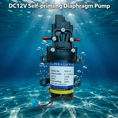 #ad High Pressure 30W Mini Diaphragm Misting Pump 60PSI DC 12V Electrical Water Pump $26.59