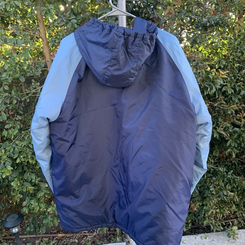 Vintage Fila Jacket Mens Medium Blue Full Zip Hooded Puffer Blue Men’s Medium - Picture 2 of 10