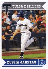 Dustin Garneau 2013 Grandstand Tulsa Drillers Minor League Rookie Card #13 RC A'