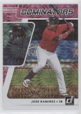 2021 Panini Donruss Dominators Pink Fireworks Jose Ramirez #DOM7 0ce9