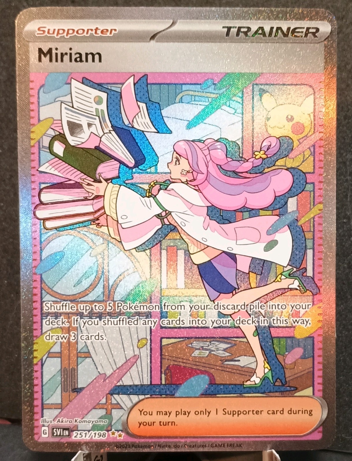 The Pokémon Company Miriam 251/198 SV01 Scarlet & Violet EN Holo SIR Full Art LP
