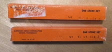 Pair of Superior Hone Corporation Honing Stone Sets 707 11-16-150 P