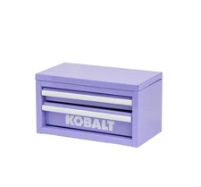 NIB Kobalt Mini Tool Box Lavender 2 Drawer Gr8 Crafting. Barbering Nails Etc