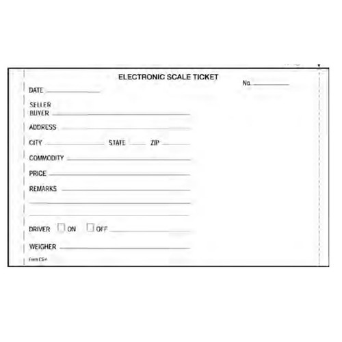 Rice Lake 20265 Electronic Truck Scale Tickets for SP2200, SP2000, RL250 & EL500 - 第 1/1 張圖片