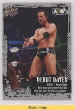 2022 Upper Deck AEW All Elite Wrestling Debut Dates Silver Adam Cole READ 0nr3
