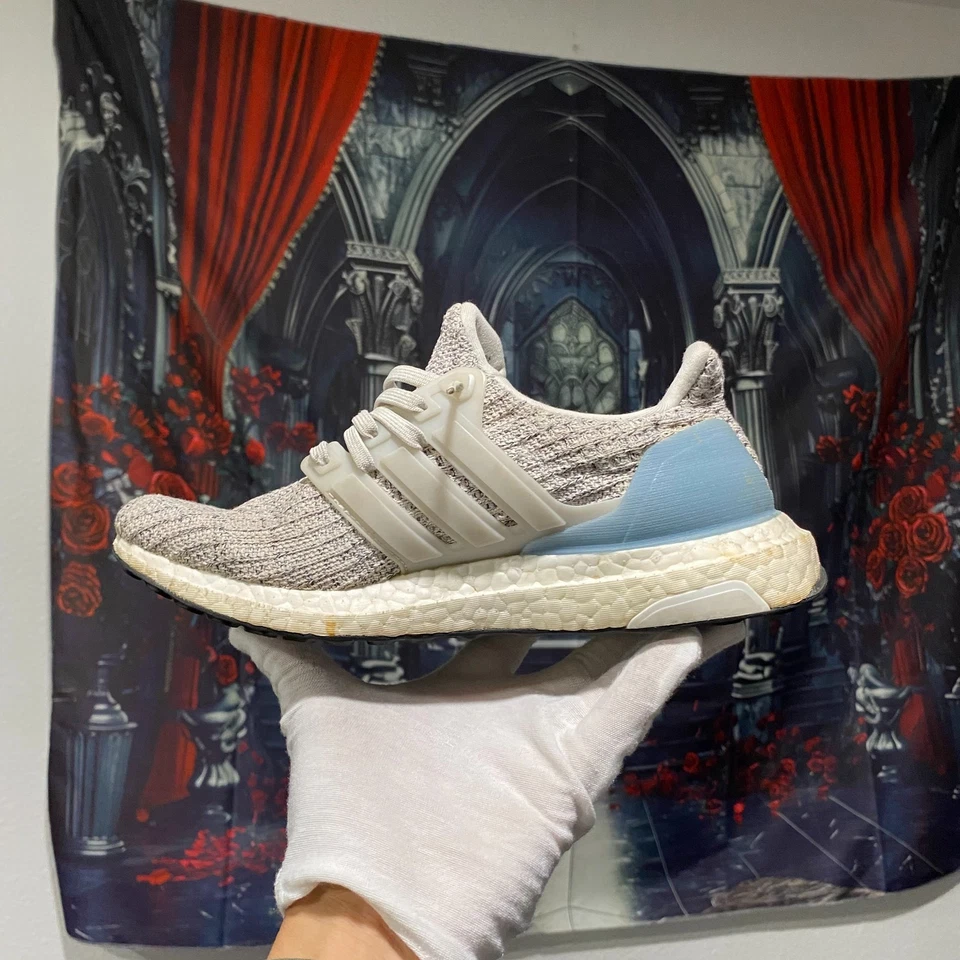 Adidas UltraBoost 4.0 Grey & Light Blue Women's Size 6 - Athletic Sneaker - Image 2 of 4