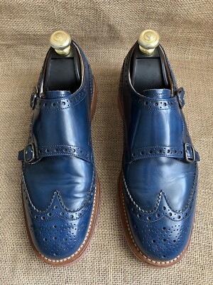 Church's KELBY Mens Blue Leather Double Monk Strap Shoes UK G || US  UK