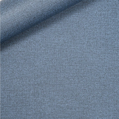 Dunkelmarine Midnight Tapete Blau Uni Leinenoptik Feature Wand Wohnzimmer