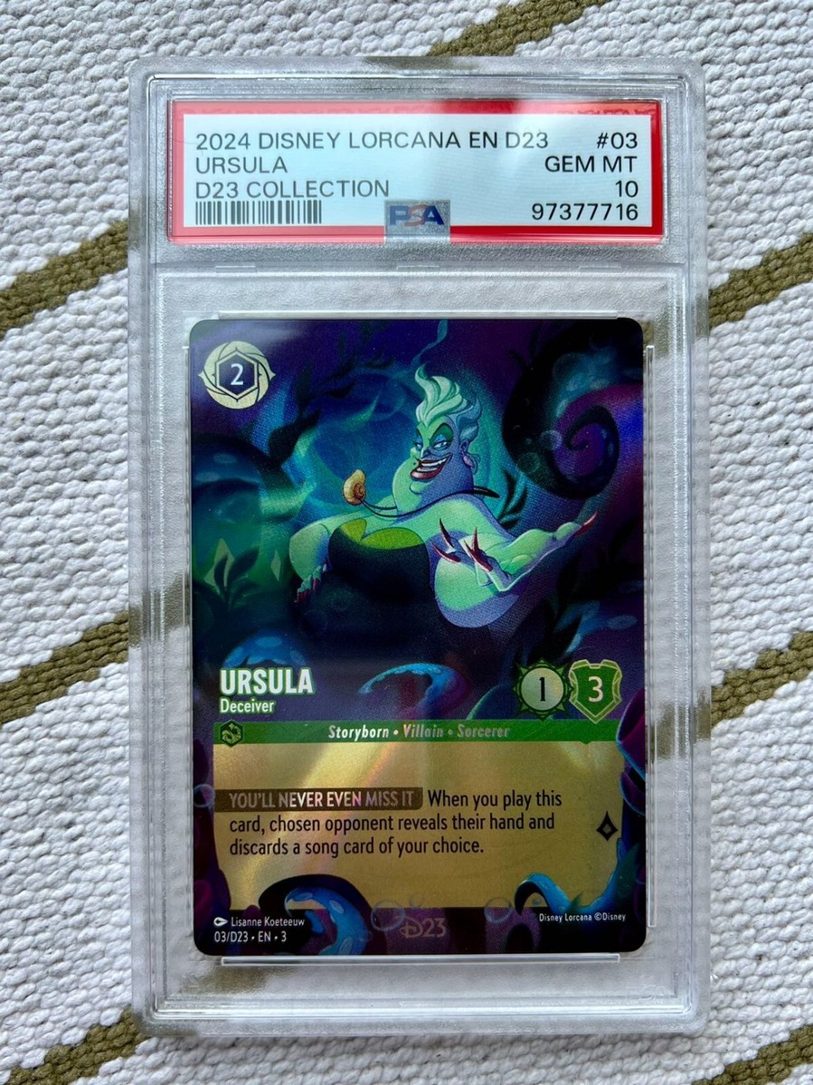 PSA 10 D23 Disney Lorcana Exclusive Expo Collectors Box Full Set