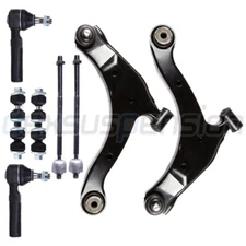 8x For 2000-05 Dodge Neon Front Lower Control Arm Tie Rods Sway Bar End Link Kit