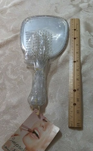 Vintage 3 Piece Impressions Dura-Kleen Brush Comb Mirror 2002 Unopened With Tag - Picture 8 of 9