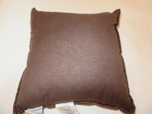 Croscill Brasilien schokobraun bestickt Blatt Leinenmischung Deko Kissen Neu mit Etikett - Bild 4 von 4