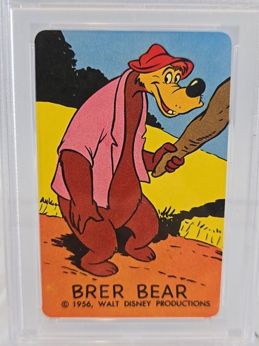 1956 Walt Disney Cartooning Card #7 Brer Bear PSA 9 MINT Pop 3 - Picture 2 of 7