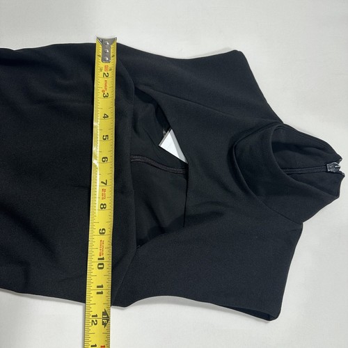 NOOKIE X Revolve Manhattan Midi Dress XS Black Stretch CutOut Party Cocktail NWT - Imagen 8 de 12