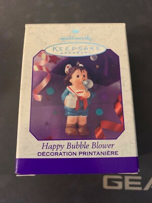 1999 Hallmark Keepsake Spring Easter Ornament Happy Bubble Blower