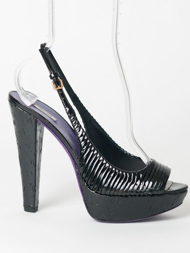 Nuovi sandali Miu Miu in pelle nera plateau 39,5 US 9,5 - Foto 3 di 7