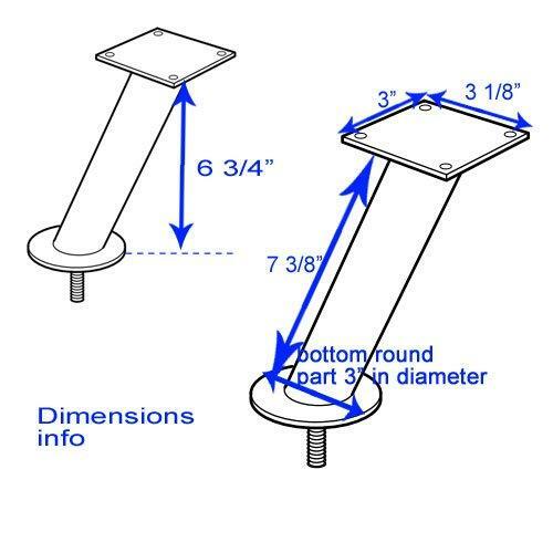 Set of 2 IKEA Capita Stainless Steel Legs 2day Delivery for sale online