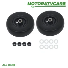 ALL-CARB 9x3.50-4'' Flat Free Lawnmower Tire & Wheel PU Tire and Adapter Kits