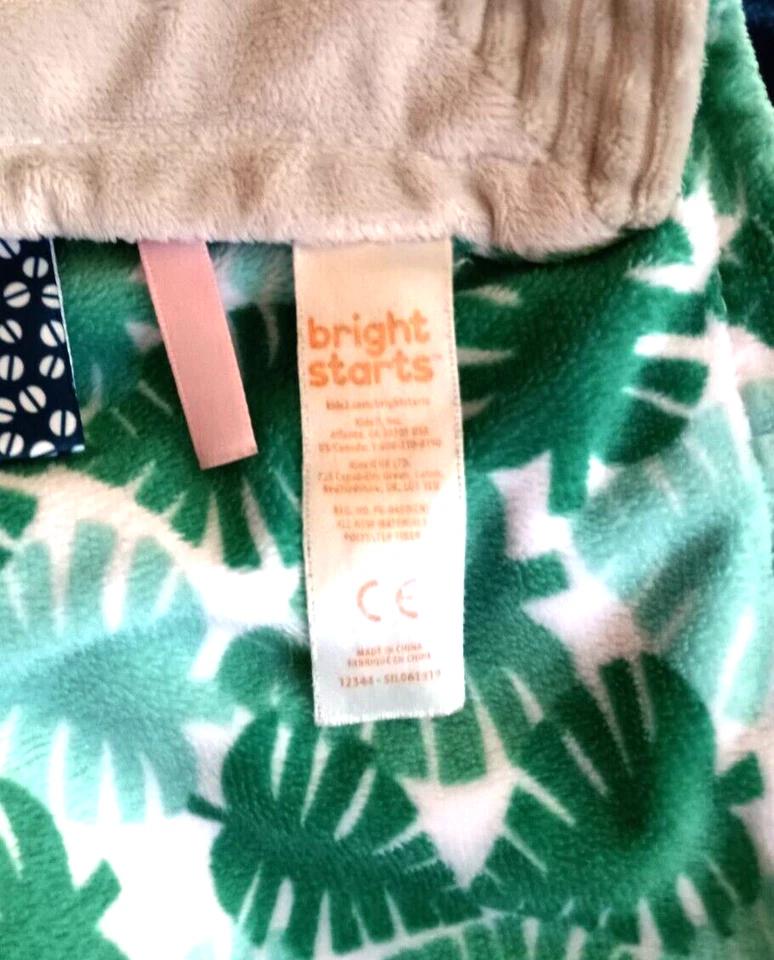 MANTA DE SEGURIDAD TAGGIES BRIGHT STARTS GRIS ELEFANTE BEBÉ LOVEY TOY Foto 3 de 3