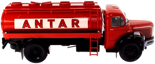 HACHETTE 1/43 BERLIET GLR 8R FUEL/PETROL TANKER TRUCK "ANTAR" RED FRANCE 1954 - Picture 5 of 7