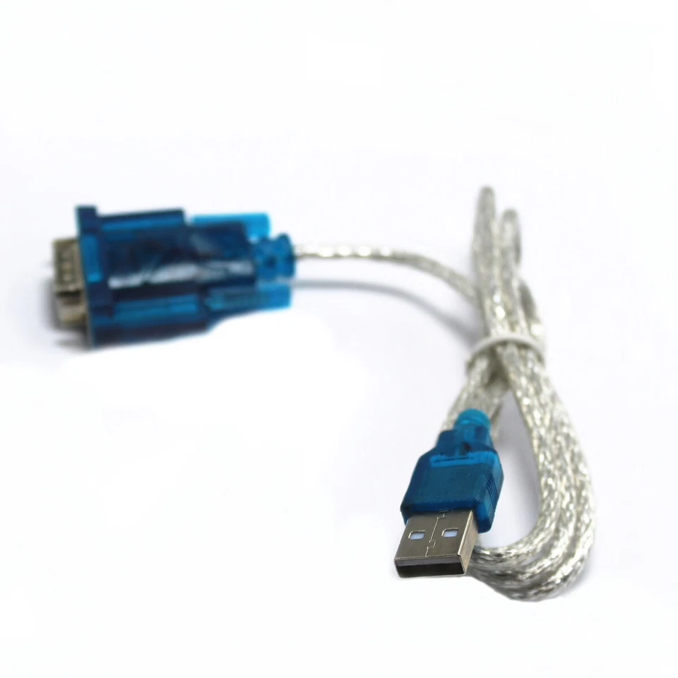 Cable adaptador PDA convertidor serie 3 pies translúcido USB 2.0 a DB9 RS232 Foto 3 de 3