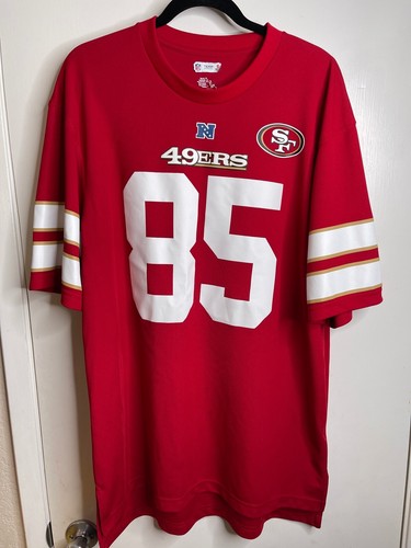 Vernon Davis #85 San Fransisco 49ers Mens XL Shirt Red White Gold - Picture 1 of 6