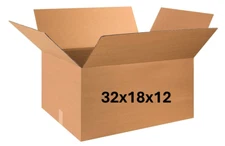 32" x 18" x 12" CARDBOARD BOX - 200 lb - SINGLE BOX
