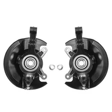 2PCS Wheel Hub Bearing Steering Knuckle Assy Front for L4 1.7L 03-05 Honda Civic