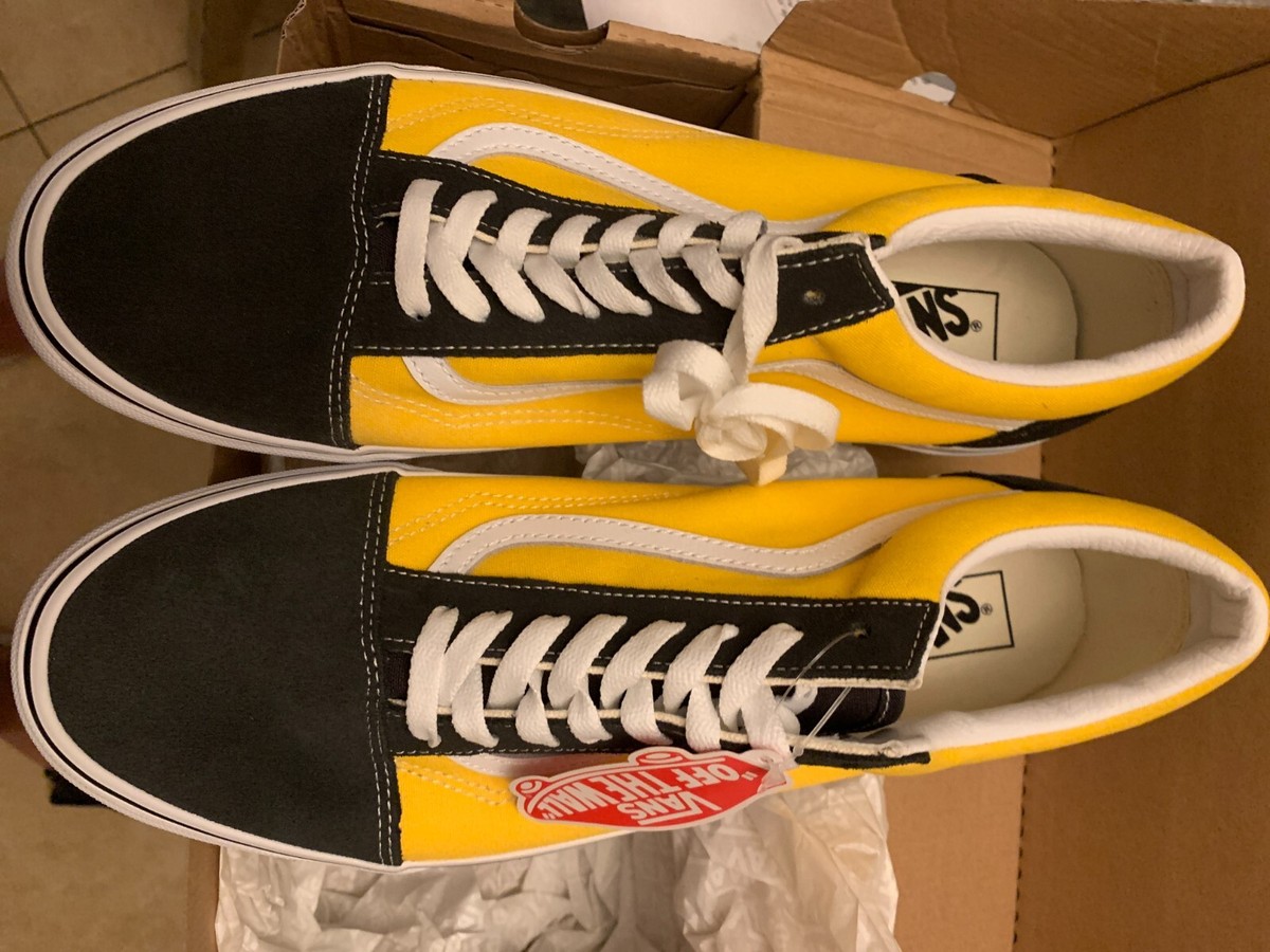 国内配送 VANS OLD SKOOL YELLOW/GUM New Vans Sport Low Gum Pop Black/Yellow Sneakers Low-Top