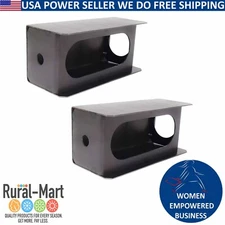 Steel 6" Oval Tail Lights for Trailer + 2" LED Marker Lights with Housing Box