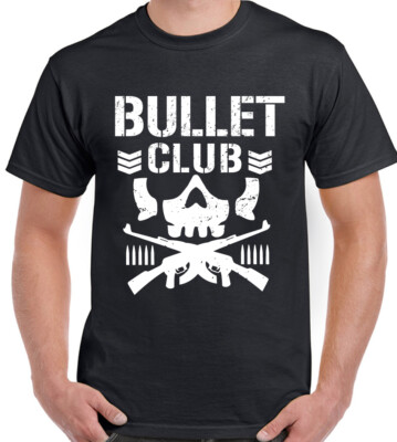 BULLET CLUB Wrestling T-Shirt 100% Cotton