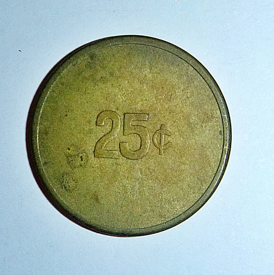 Ficha militar de Estados Unidos - Moneda anterior a 1964 - 25c - MPC, USAF, EJÉRCITO - Guerra de Vietnam - C.466 Foto 2 de 2