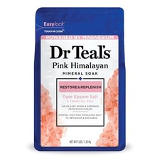 Dr Teal's Epsom Salt Magnesium Soak,Restore  Replenish with Pink Himalayan Salt