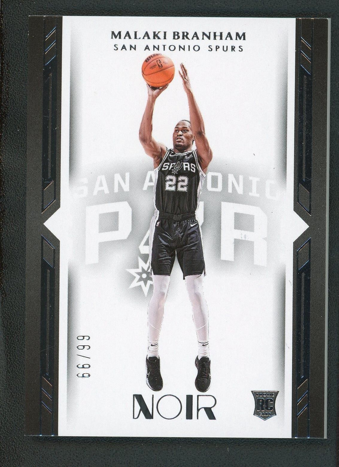 2022-23 MALAKI BRANHAM 66/99 panini noir icon edition rookie rc