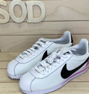 Nike Womens Classic Cortez Premium Shoe 905614-106 White Black China Rose Sz 7.5 | eBay