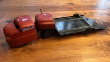 Vintage Wyandotte Pressed Steel Tow Truck With Trailer And Wench