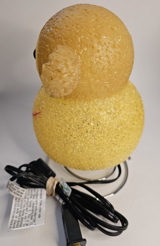 Child's Vintage Melted Plastic Popcorn Sparkle Monkey Night Light Lamp - Picture 4 of 8