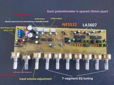 LA3607 audio front panel EQ balance board power amplifier front amplifier board