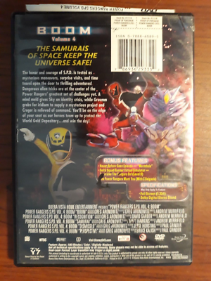Power Rangers S.P.D. Vol. 4 Boom (DVD, 2005) 41111. Brandon Jay