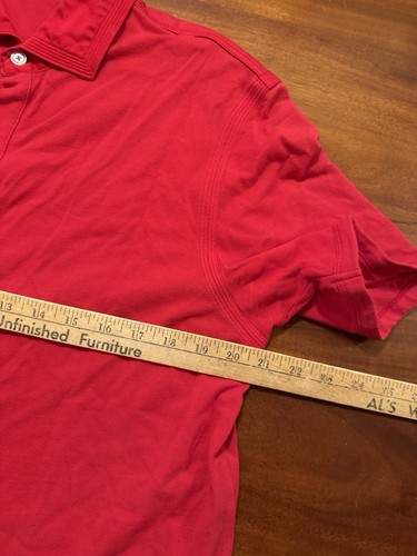 Raffi Linea Uomo Men’s Red Button up Short Sleeve Sz L - Picture 6 of 7